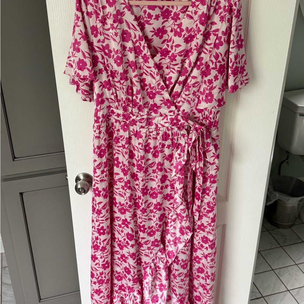 Floral Pink Wrap Dress - Draper James